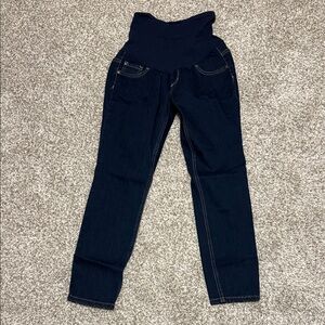 Women's Maternity Dark Blue Jeans